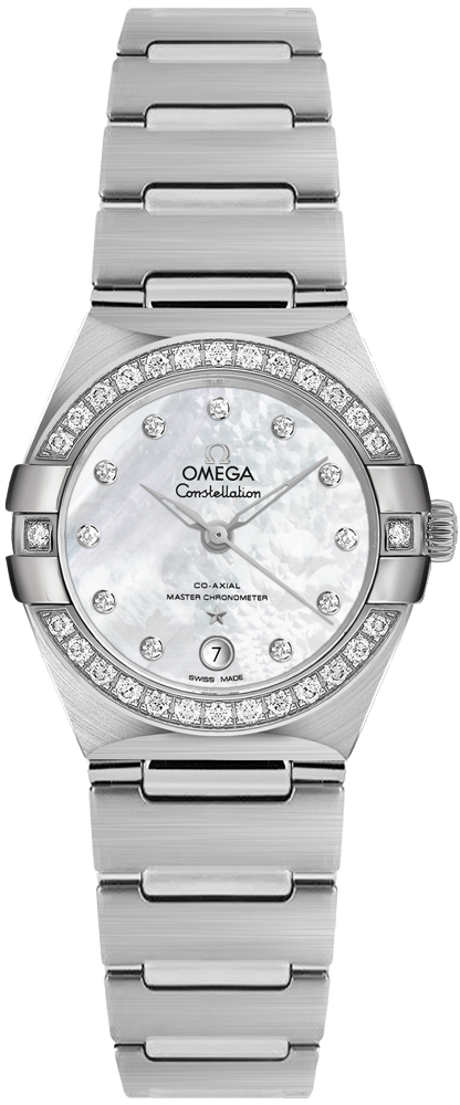 Omega Constellation Self winding Automatic Chronometer Pearl White Watch 13115292055001 