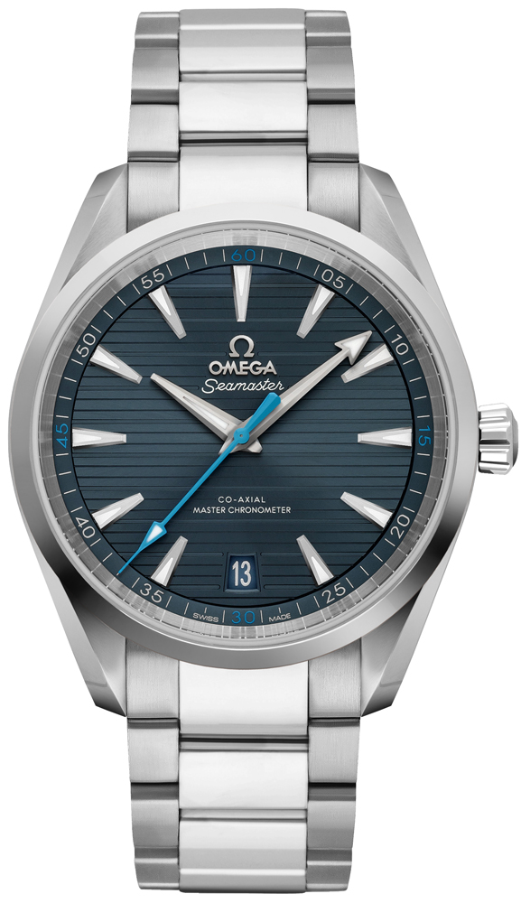 Omega Seamaster Aqua Terra Self winding Automatic Chronometer Blue Mens Watch 22010412103002 