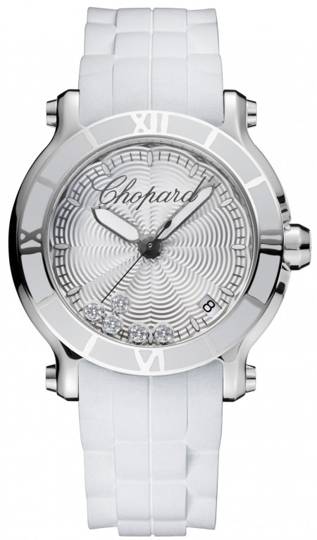 Chopard Happy Diamonds Battery Operated Quartz Silver Ladies Watch 278551-3001 