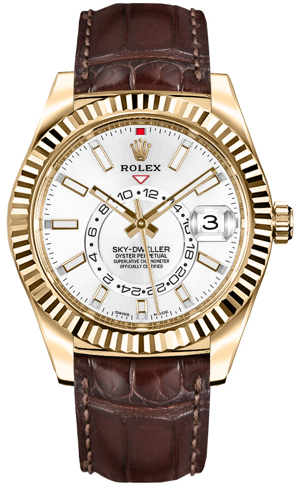 Rolex Sky-Dweller Self winding Automatic White Mens Watch 326138-0010 