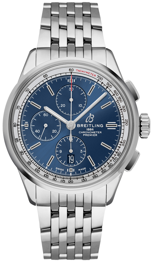 Breitling Premier Self winding Automatic Blue Mens Watch A13315351C1A1 