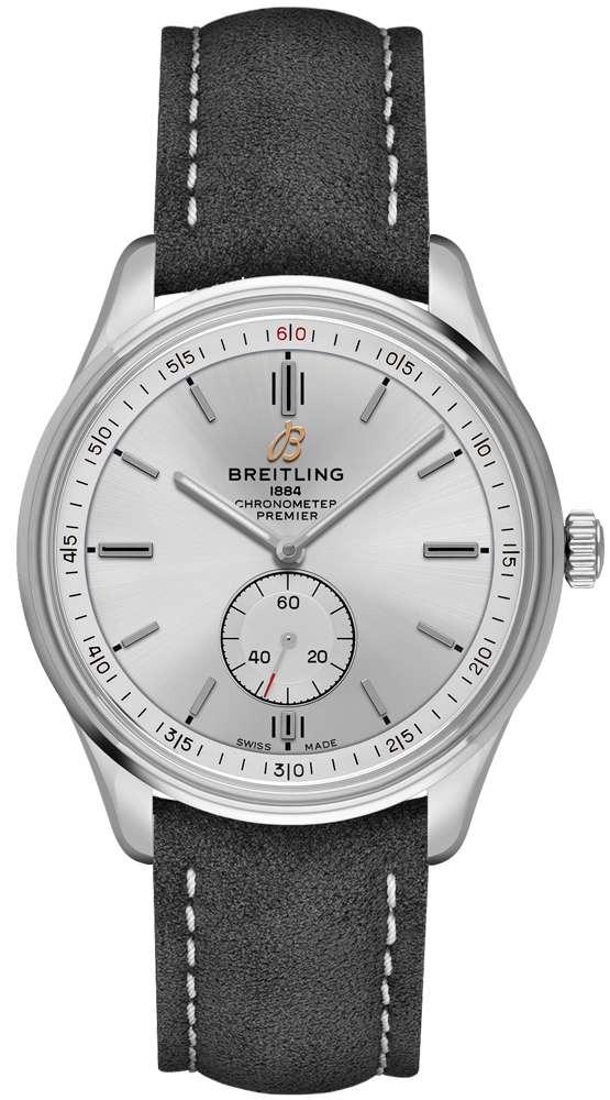 Breitling Premier Self winding Automatic Chronometer Silver Mens Watch A37340351G1X2 