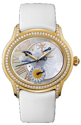Audemars Piguet Millenary Self winding Automatic Chronometer White Ladies Watch 77315OR-ZZ-D013SU-01 