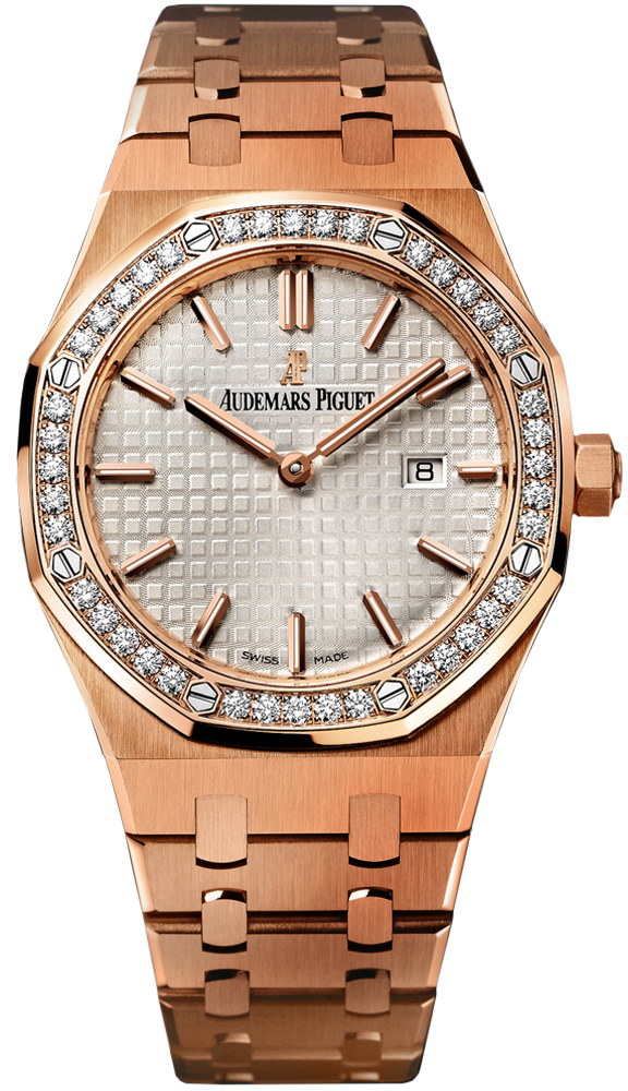 Audemars Piguet Royal Oak Battery Operated Quartz Silver Ladies Watch 67651OR-ZZ-1261OR-01 