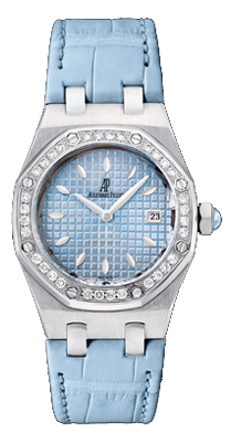 Audemars Piguet Royal Oak Battery Operated Quartz Blue Ladies Watch 67601ST-ZZ-D302CR-01 