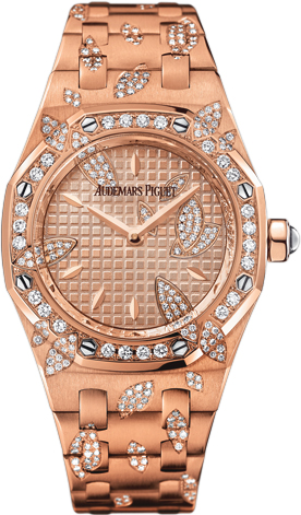 Audemars Piguet Royal Oak Battery Operated Quartz Gold Ladies Watch 67616OR-ZZ-1234OR-01 