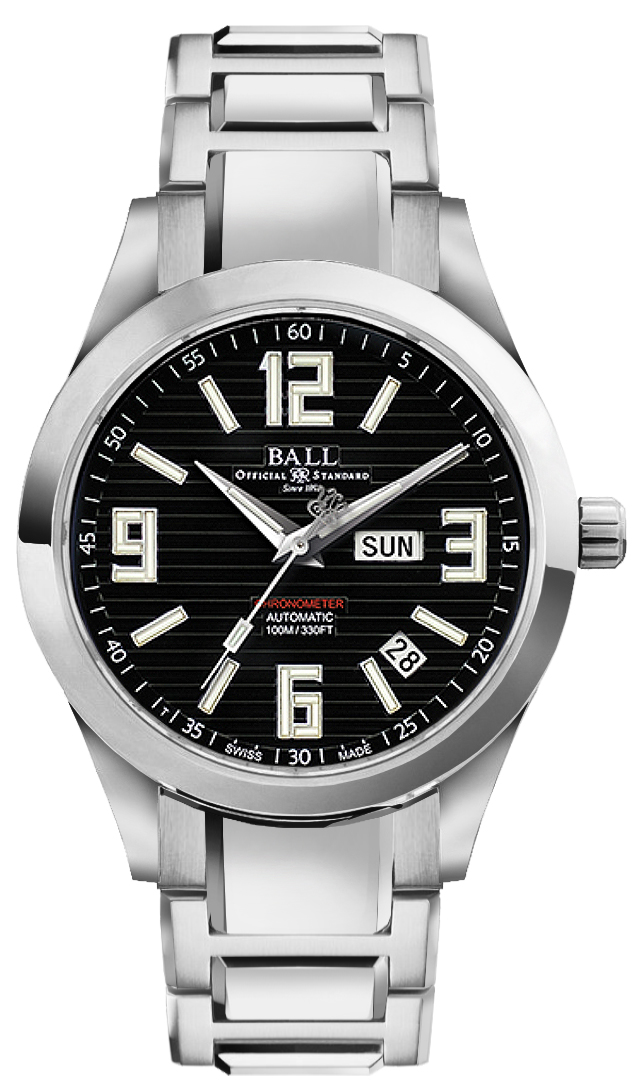 Ball Engineer II Arabic Chronomete Self winding Automatic Black Mens Watch NM2026C-S2CA-BK 