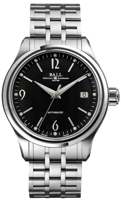 Ball Trainmaster Streamliner NM1060D-SJ-BK Self winding Automatic Black Mens Watch NM1060D-SJ-BK 