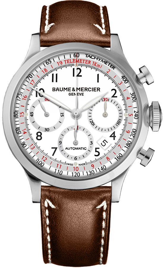 Baume & Mercier Capeland Self-winding Automatic White Mens Watch MOA10000 