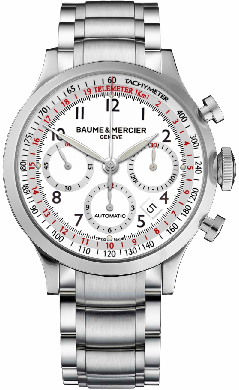 Baume & Mercier Capeland Self-winding Automatic White Mens Watch MOA10061 