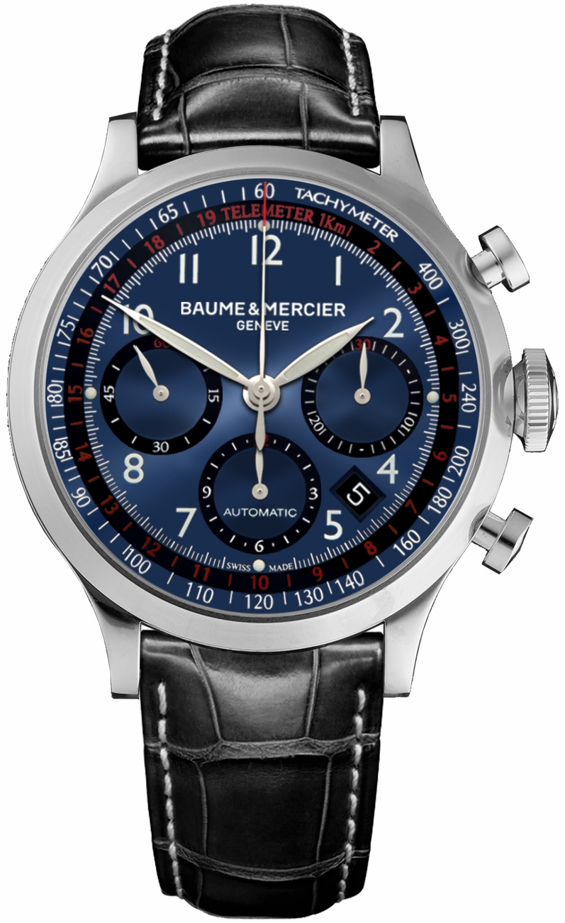 Baume & Mercier Capeland Self-winding Automatic Blue Mens Watch MOA10065 