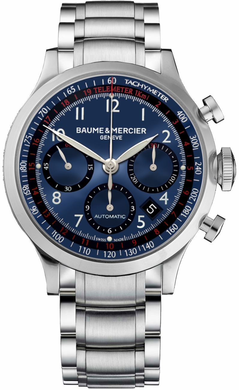 Baume & Mercier Capeland Self-winding Automatic Blue Mens Watch MOA10066 