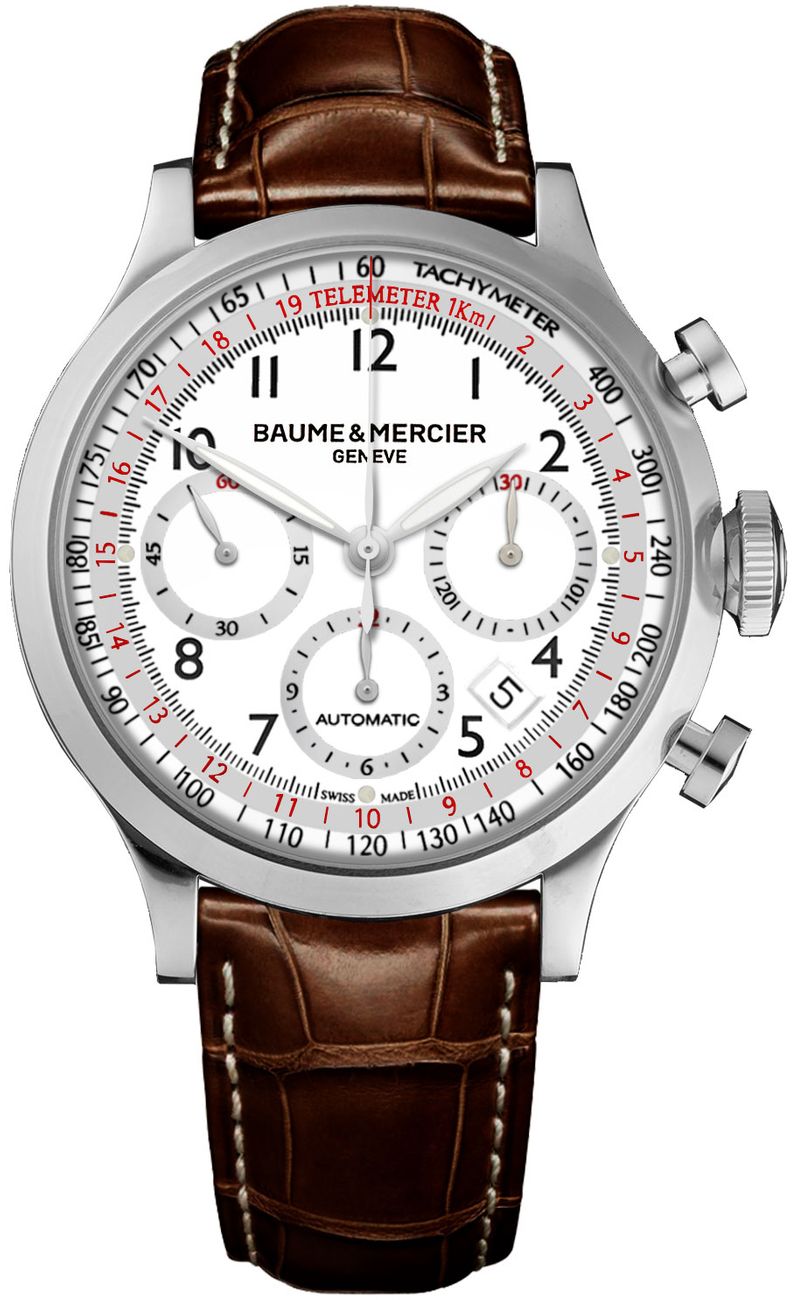 Baume & Mercier Capeland Self-winding Automatic White Mens Watch MOA10082 