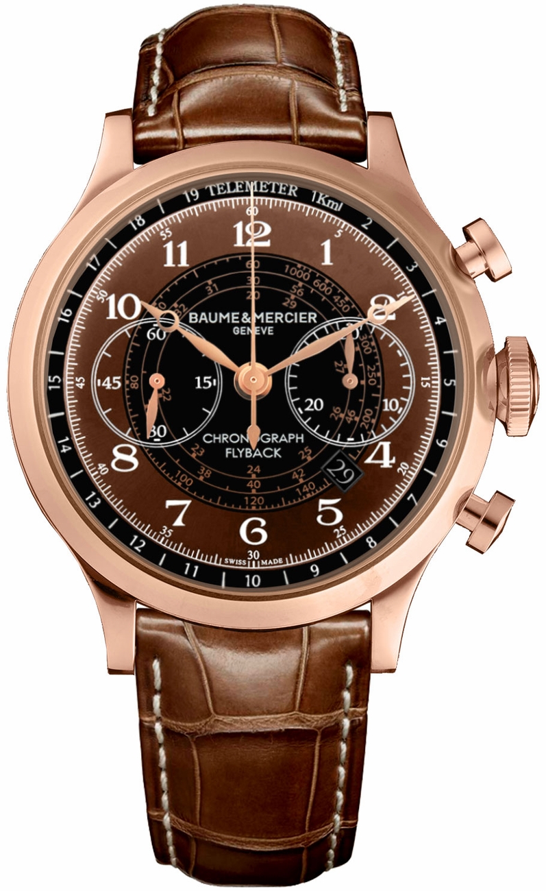 Baume & Mercier Capeland Self-winding Automatic Brown Mens Watch MOA10087 