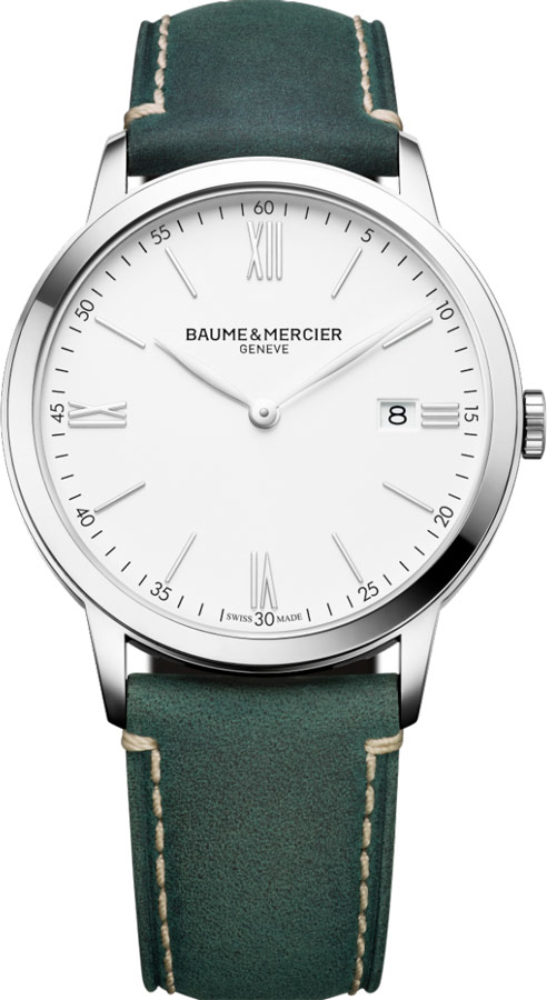 Baume & Mercier Classima Executives Battery Operated Quartz White Mens Watch MOA10388 