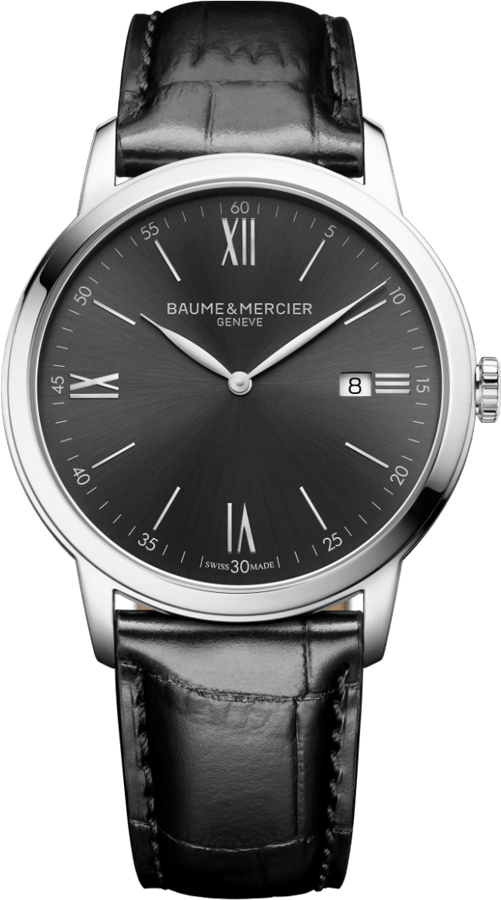 Baume & Mercier Classima Executives Battery Operated Quartz Grey Mens Watch MOA10416 