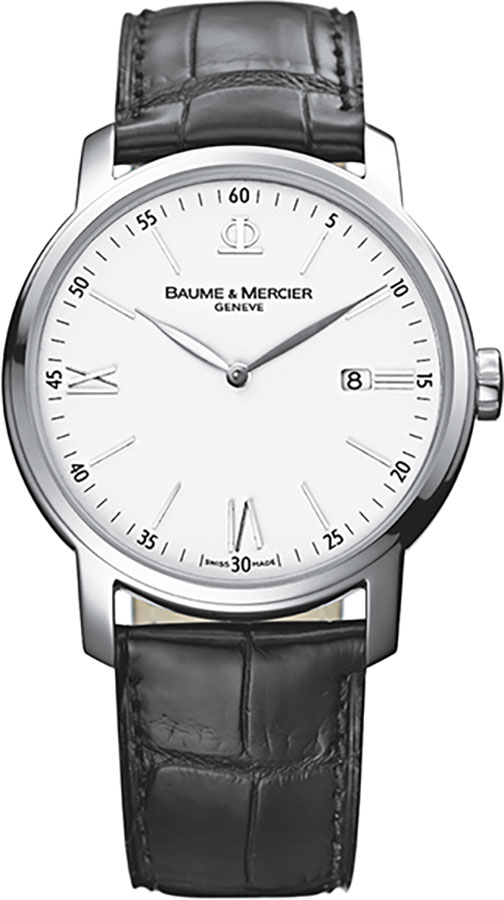 Baume & Mercier Classima Executives Battery Operated Quartz White Mens Watch MOA8485 