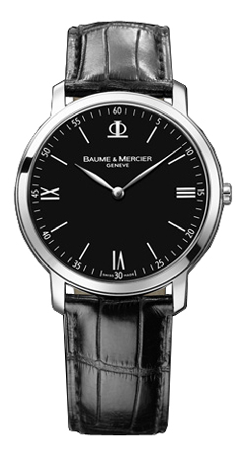 Baume & Mercier Classima Executives Battery Operated Quartz Black Mens Watch MOA8850 