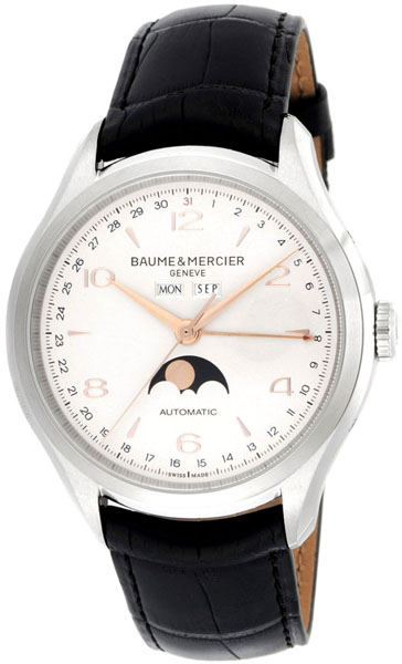 Baume & Mercier Clifton Self-winding Automatic Silver Mens Watch MOA10055 