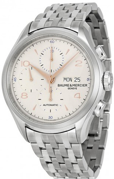 Baume & Mercier Clifton Self-winding Automatic Silver Mens Watch MOA10130 