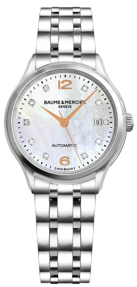 Baume & Mercier Clifton Self-winding Automatic Pearl White Ladies Watch MOA10151 