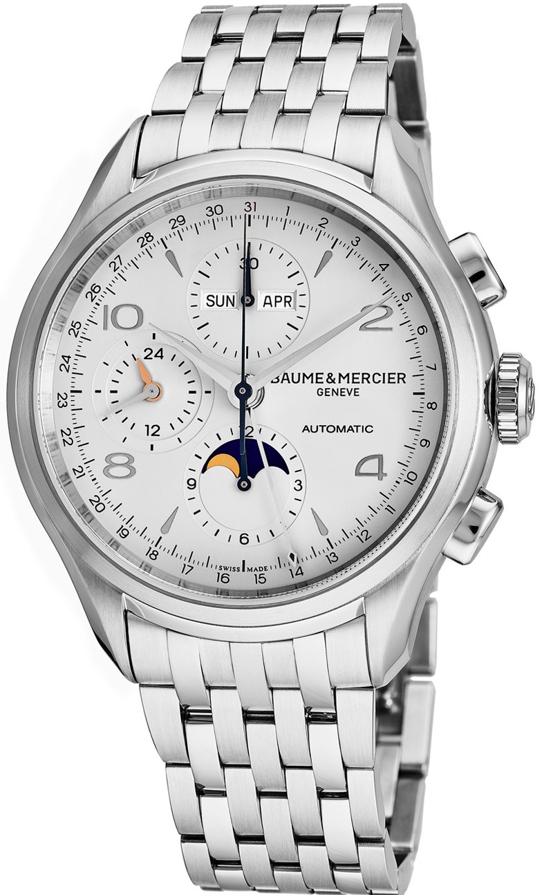 Baume & Mercier Clifton Self-winding Automatic Silver Mens Watch MOA10328 