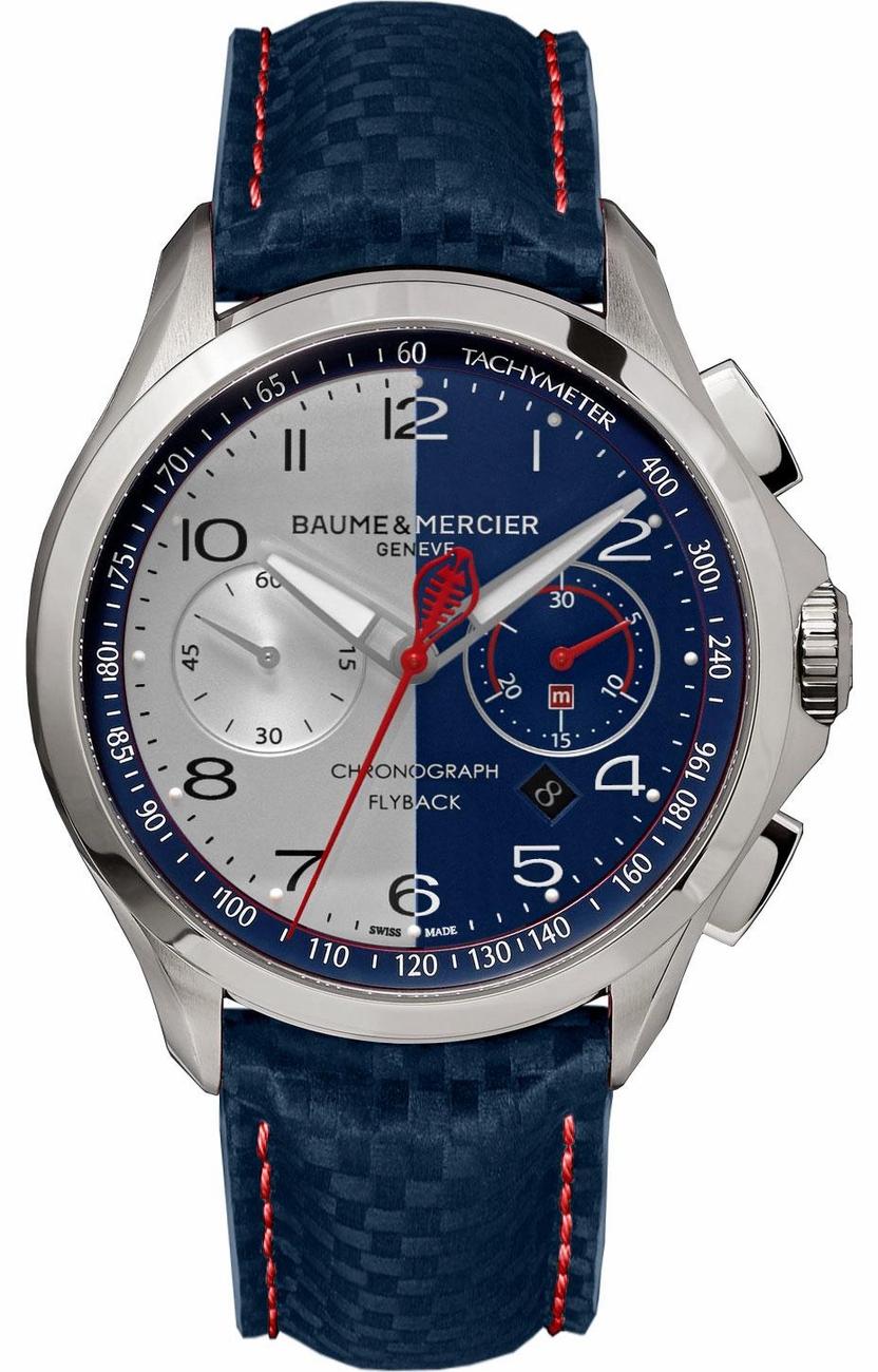 Baume & Mercier Clifton Self-winding Automatic Silver blue Mens Watch MOA10344 