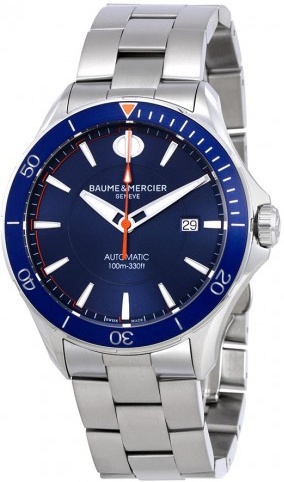 Baume & Mercier Clifton Self-winding Automatic Blue Mens Watch MOA10378 