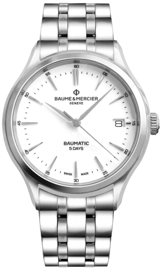Baume & Mercier Clifton Self-winding Automatic White Mens Watch MOA10400 