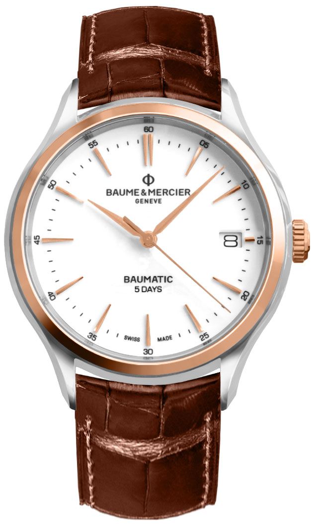 Baume & Mercier Clifton Self-winding Automatic White Mens Watch MOA10401 