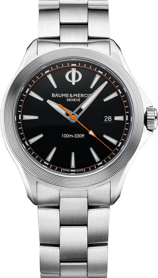 Baume & Mercier Clifton Battery Operated Quartz Black Mens Watch MOA10412 