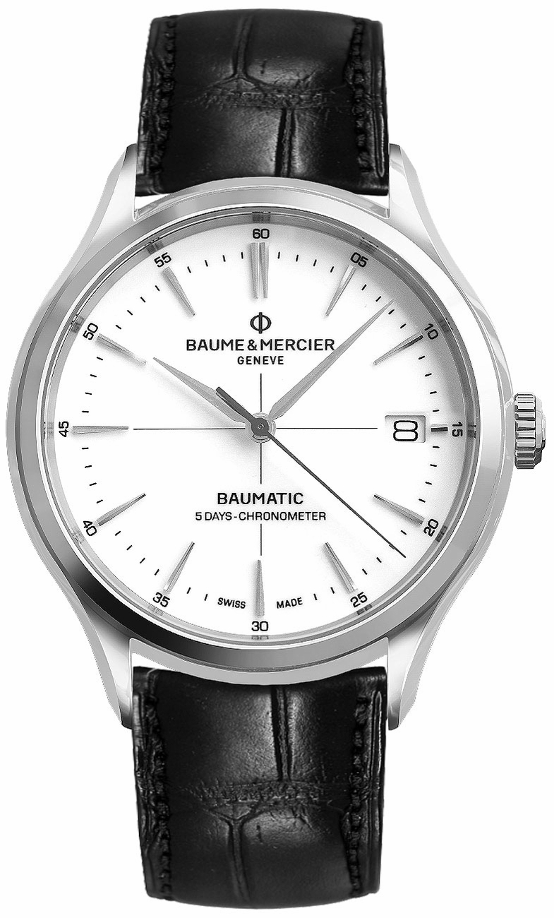 Baume & Mercier Clifton Self-winding Automatic White Mens Watch MOA10436 