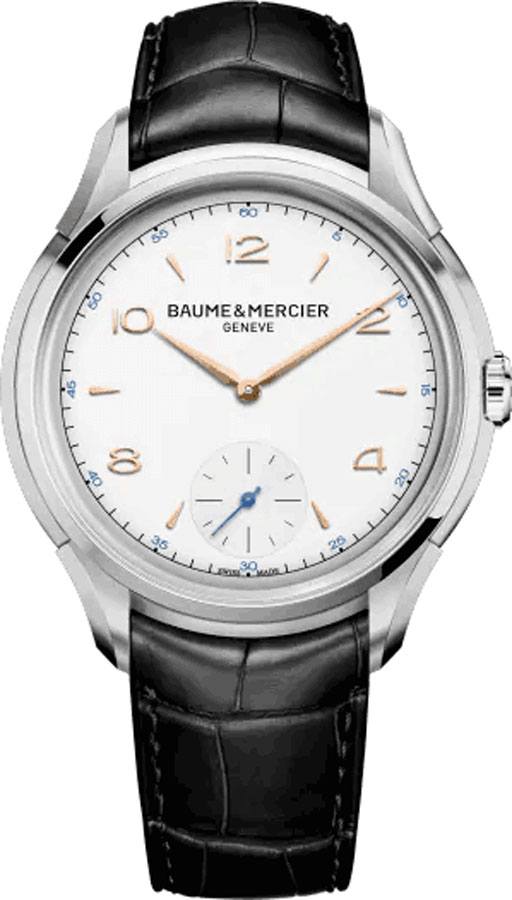 Baume & Mercier Clifton Manual Winding White Mens Watch MOA10363 