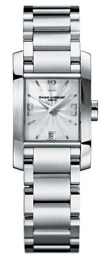 Baume & Mercier Diamant Battery Operated Quartz Silver Ladies Watch MOA8568 