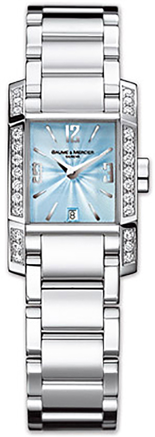 Baume & Mercier Diamant Battery Operated Quartz Blue Ladies Watch MOA8719 