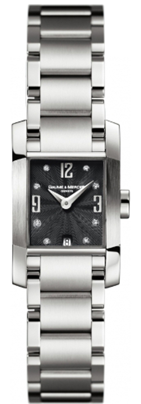 Baume & Mercier Diamant Battery Operated Quartz Black Ladies Watch MOA8804 