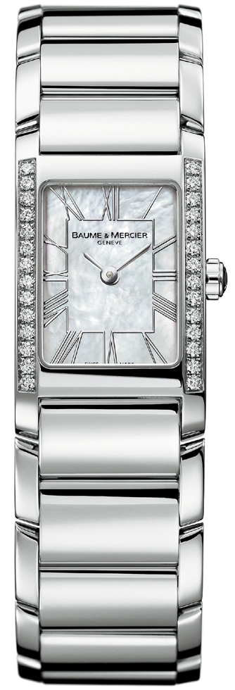 Baume & Mercier Hampton Classic Battery Operated Quartz Pearl White Ladies Watch MOA8748 