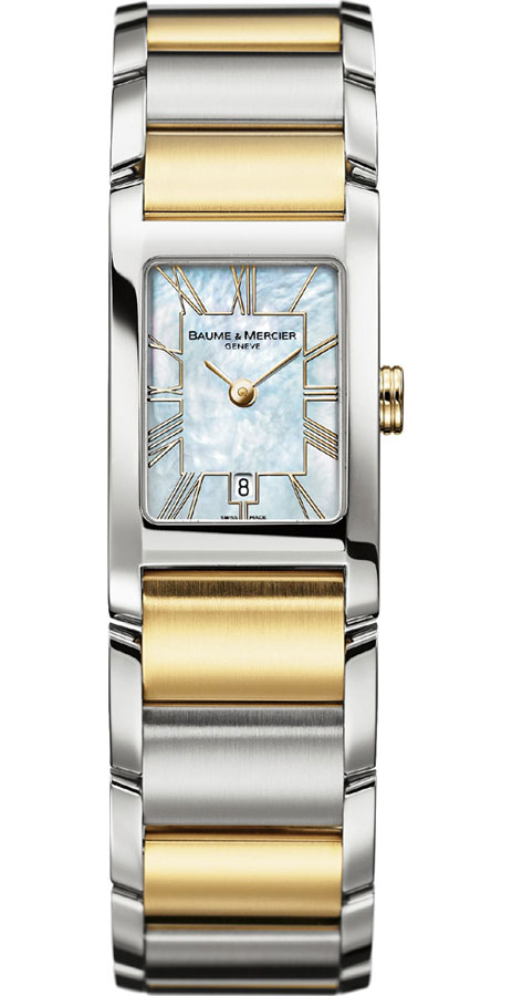 Baume & Mercier Hampton Classic Battery Operated Quartz Pearl White Ladies Watch MOA8777 