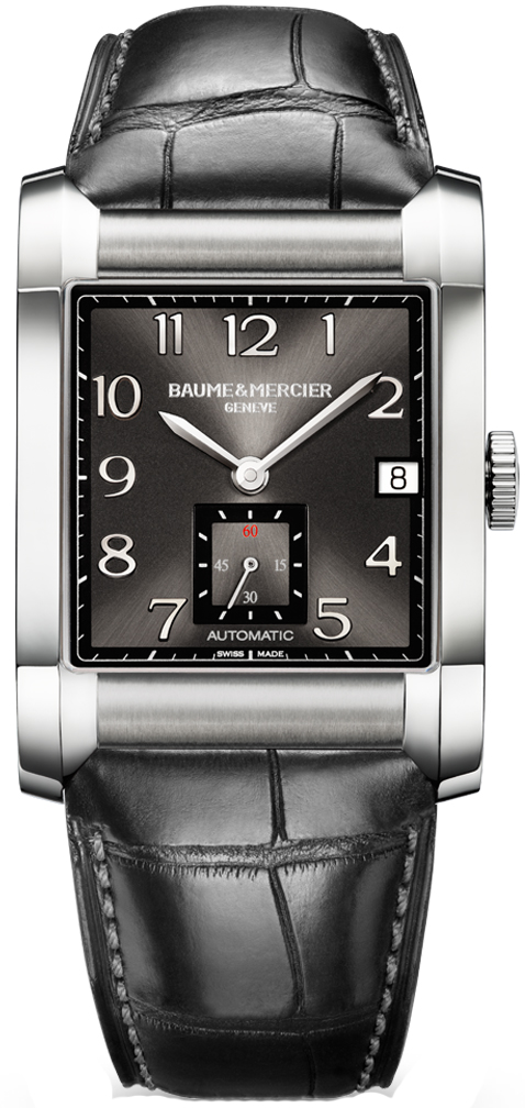 Baume & Mercier Hampton Rectangular Self-winding Automatic Black Mens Watch MOA10027 