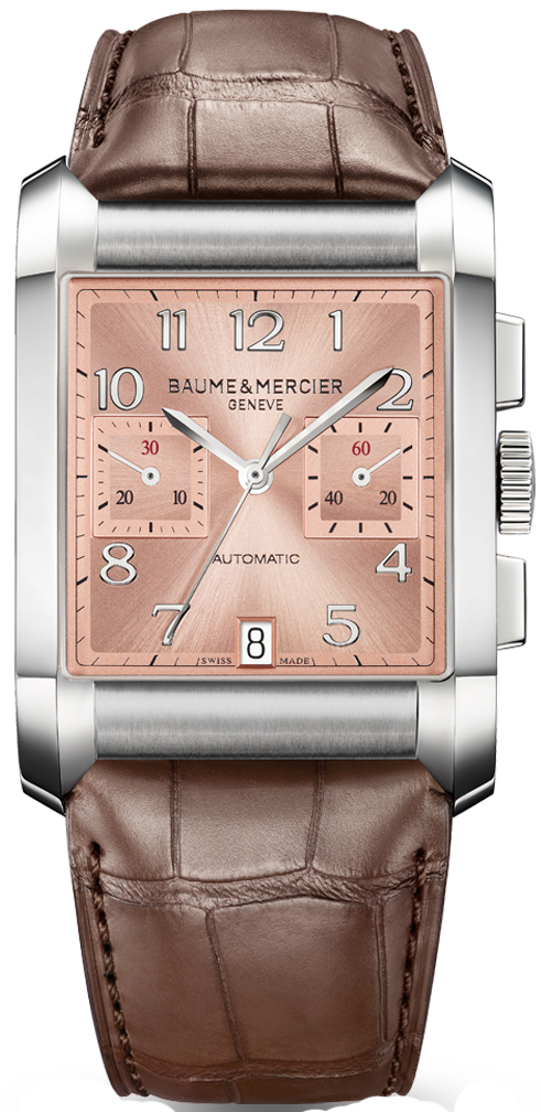 Baume & Mercier Hampton Rectangular Self-winding Automatic Brown Mens Watch MOA10031 