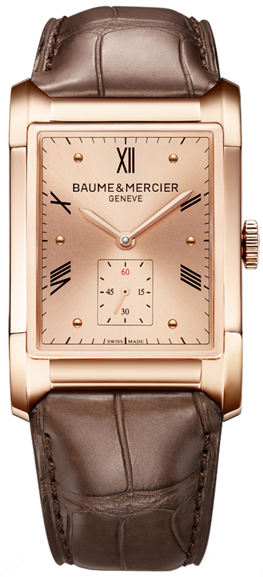 Baume & Mercier Hampton Rectangular Self-winding Automatic Copper Brown UNISEX Watch MOA10033 