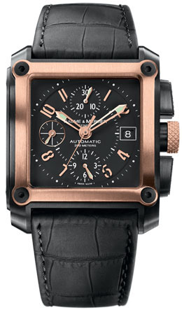 Baume & Mercier Hampton Square Self-winding Automatic Black Mens Watch MOA8825 