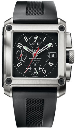 Baume & Mercier Hampton Square Self-winding Automatic Black Mens Watch MOA8826 