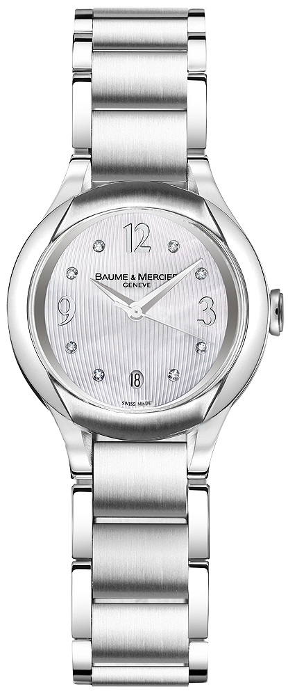Baume & Mercier Ilea Battery Operated Quartz Pearl White Ladies Watch MOA8769 