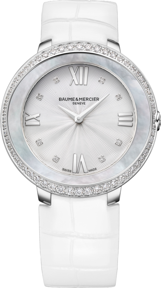 Baume & Mercier Promesse Battery Operated Quartz Silver Ladies Watch MOA10165 