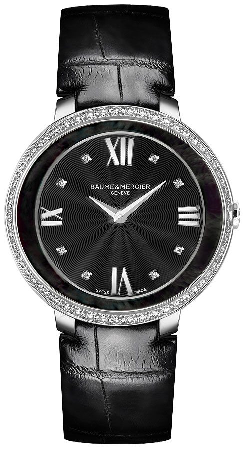 Baume & Mercier Promesse Battery Operated Quartz Black Ladies Watch MOA10166 