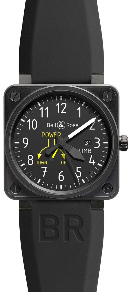 Bell Ross Aviation Instruments Black Watch BR-01-97-CLIMB 