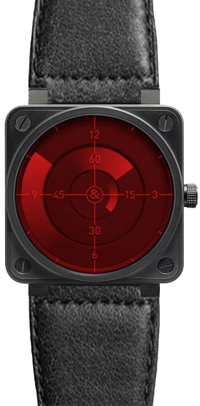 Bell Ross Aviation Instruments Red Watch BR-01-RED-RADAR-LS 