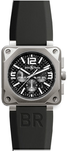 Bell Ross Aviation Instruments Black Watch BR-01-94-CHRONOGRAPHE-PRO-TITANIUM-CF 