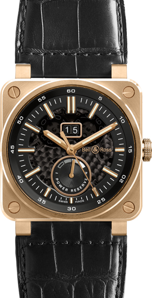 Bell Ross Aviation Instruments Self winding Automatic Skeleton Watch BR-03-90-ROSE-GOLD 